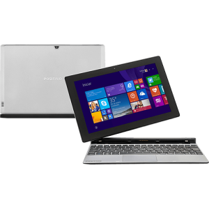 Notebook 2 em 1 Positivo Duo ZX3020 Intel Atom Quad Core HD 16GB Tela Touch LED 10,1″ Destacável Windows 8.1 Prata